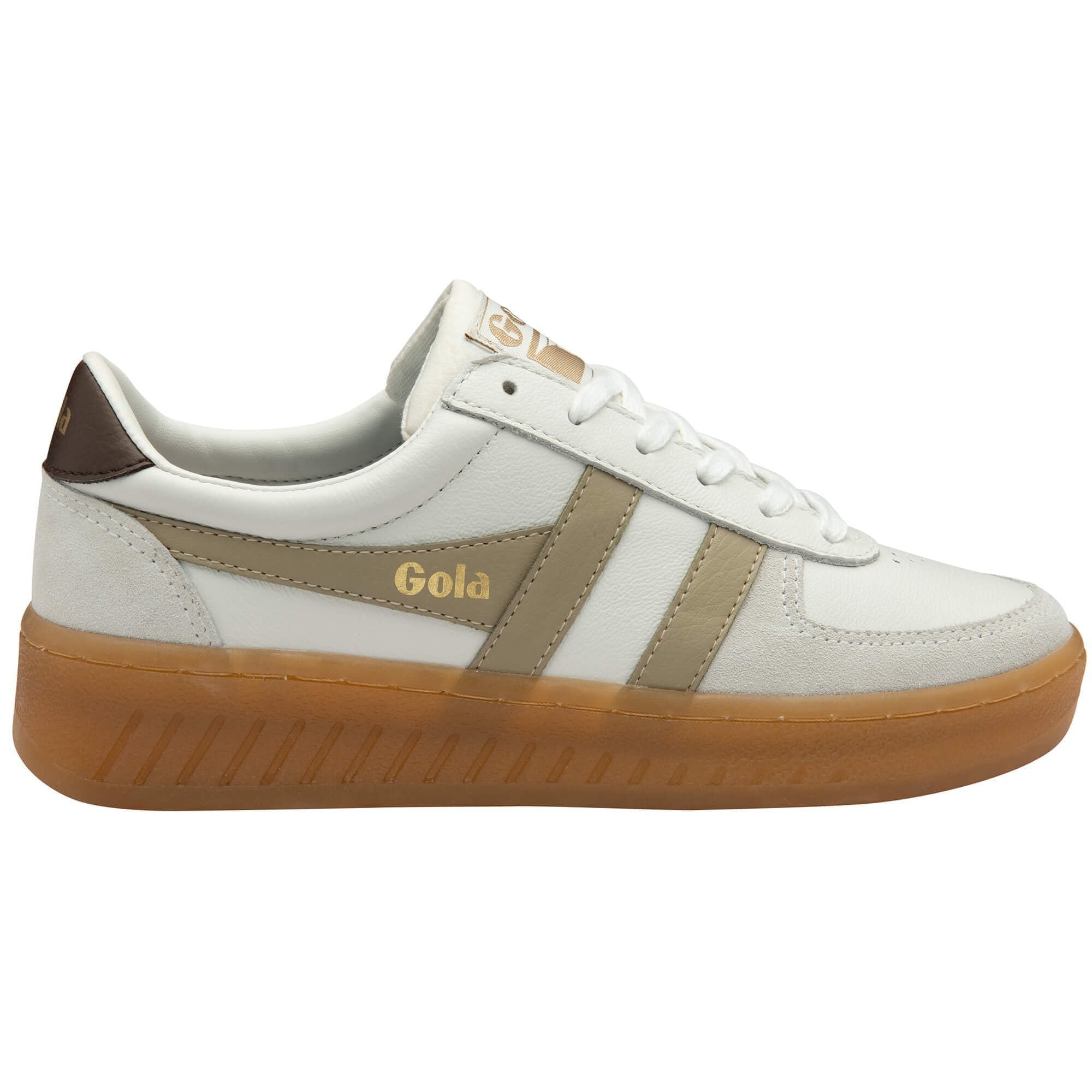 Gola Classics Women's Grandslam Elite Sneakers - White/Bone/Mocha/Gum